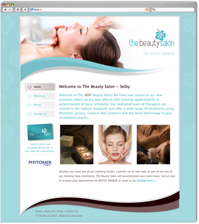 Logo Design  Beauty Salon on Designpix  Graphic Design  Website Design  Website Development  Selby