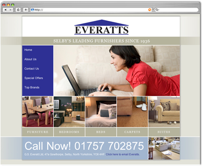 Everatts furniture website