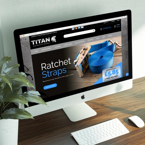 Titan Load Restraints website design desktop