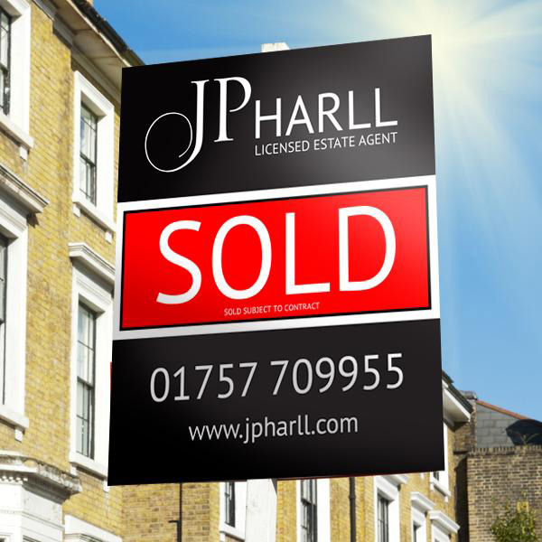 selby estate agent sign graphic design 